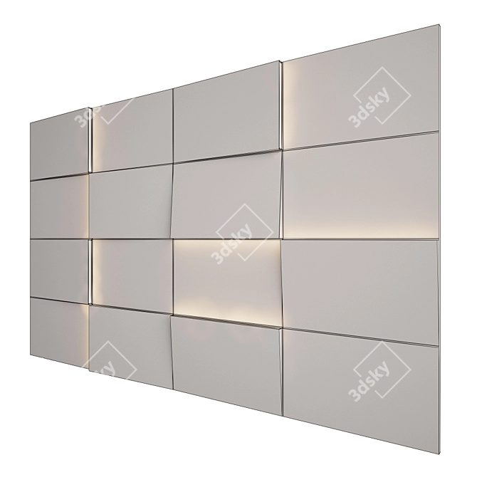 Modern Wall Panel 32 - 3D Model 3D model image 3