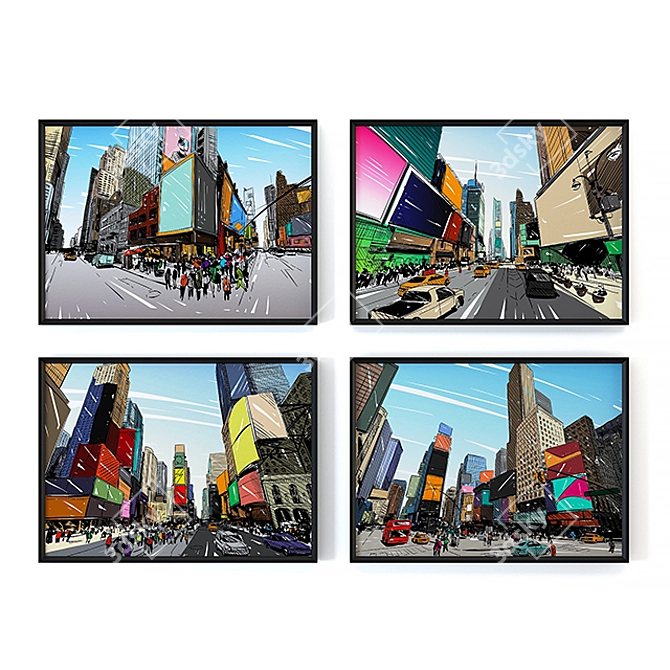 Urban Sketches Collection 3D model image 1