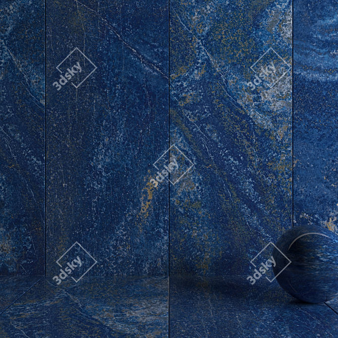 Marvel Ultramarine Wall Tiles 3D model image 3