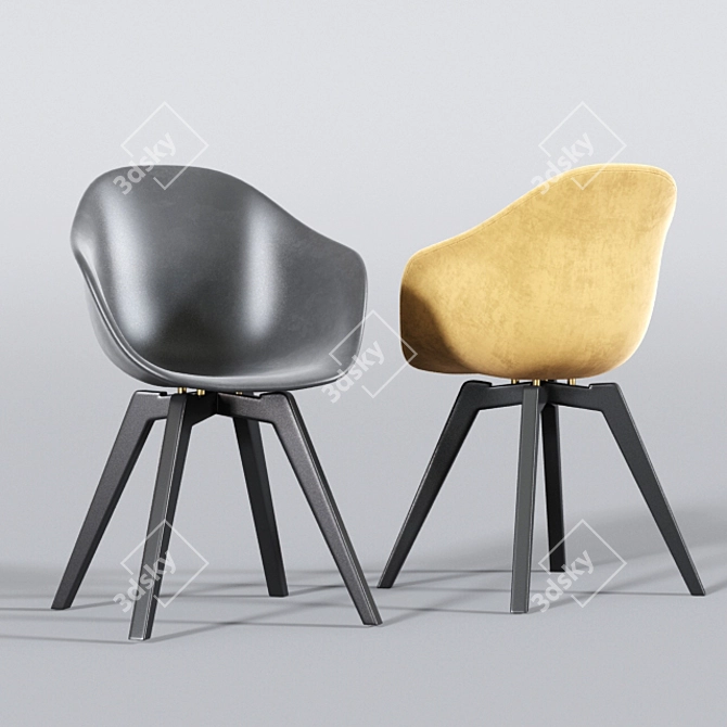 Modern Dining Chair Set 3D model image 2