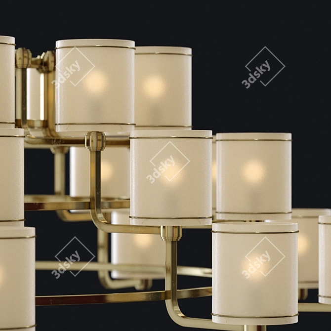 Officina Luce Maxi Idyll 30: Custom-made Chandelier 3D model image 2