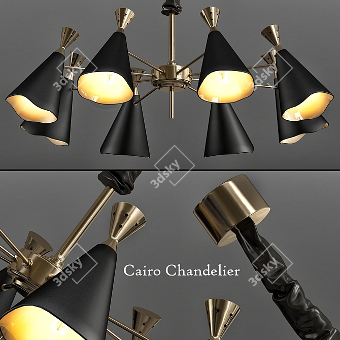 Stunning Delightfull Duke Chandelier 3D model image 1