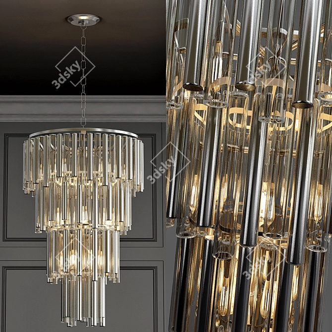 Eichholtz Chandelier: Elegant Modern Lighting 3D model image 1