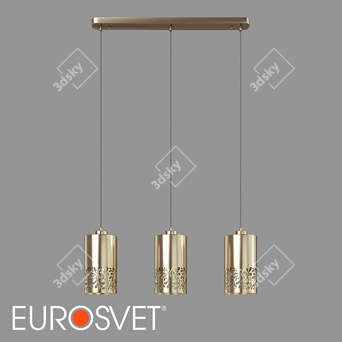 Tracery OM Pendant Lamp: Antique Bronze 3D model image 1