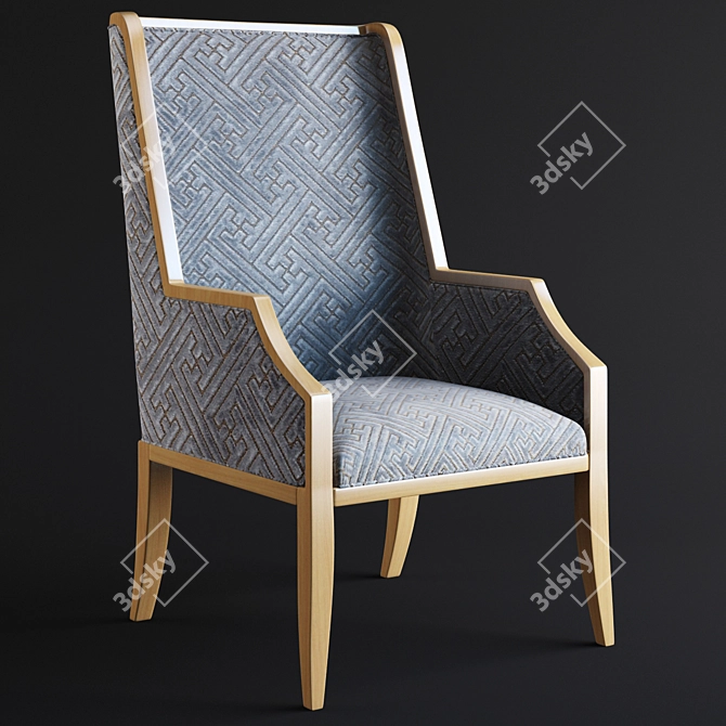 Elegant Merrilynn Dining Chair 3D model image 1