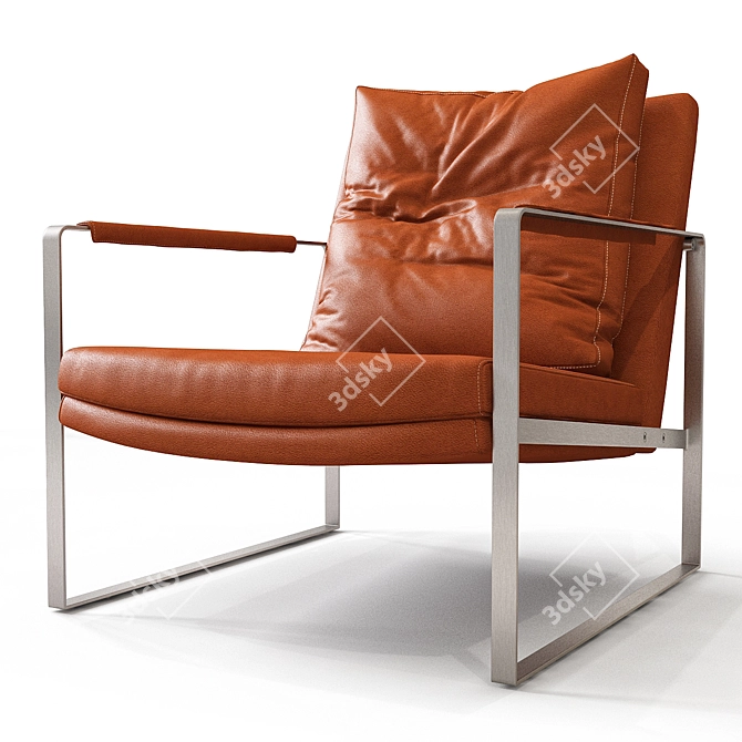 Zara Armchair: Modern Comfort & Stylish Design 3D model image 1