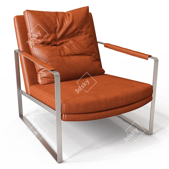 Zara Armchair: Modern Comfort & Stylish Design 3D model image 2