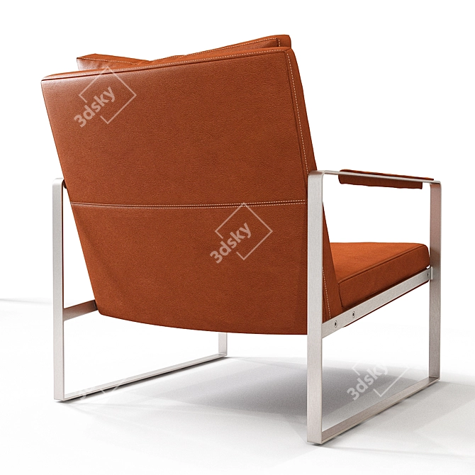 Zara Armchair: Modern Comfort & Stylish Design 3D model image 3