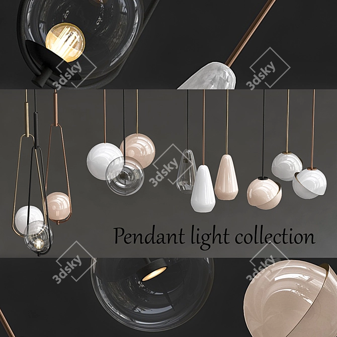 Elegant Pendant Collection - 3D Jewelry Model 3D model image 2