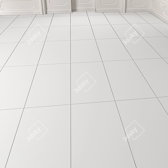 High-Quality Concrete Tiles: Ready-to-Use with Corona Renderer 3D model image 2