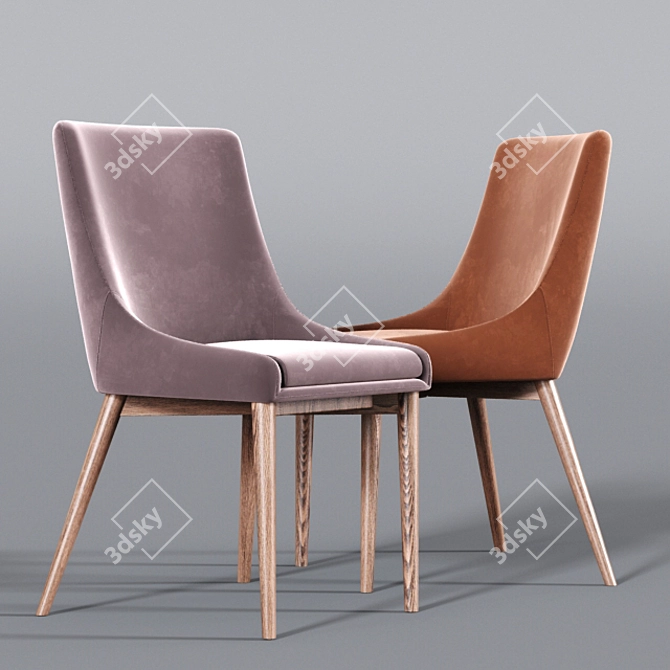 Elegant Blaisell Dining Set 3D model image 2