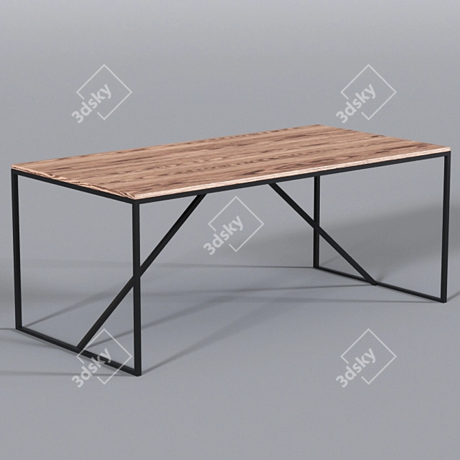 Elegant Blaisell Dining Set 3D model image 3