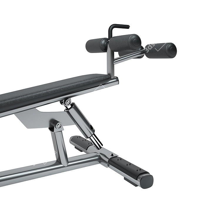 Versatile Adjustable Ab Bench | Life Fitness 3D model image 2