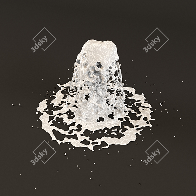 Ethereal Cascade Fountain 3D model image 2