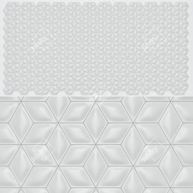 3D Wall Panel: Transform Your Space 3D model image 1