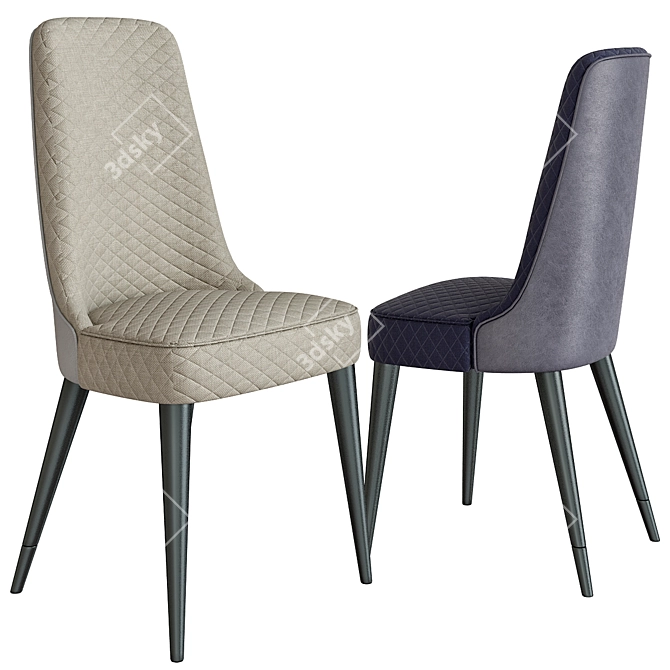 Elegant Aleal Chairs: Style Redefined 3D model image 1