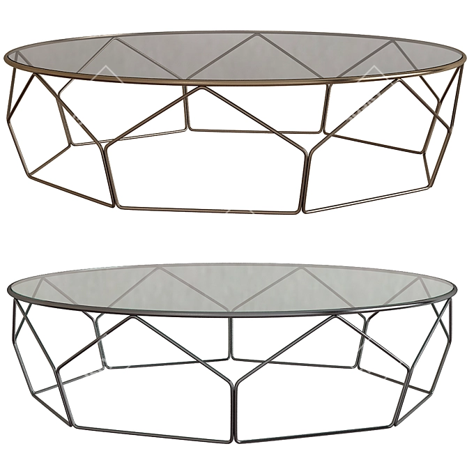 Elegant Arbor Bonaldo Dining Table 3D model image 1