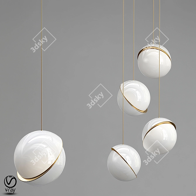 Illuminating Elegance: Chandelier Crescent Lee Broom 3D model image 1