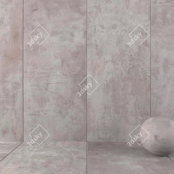 Atlas Boost Gray Wall Tiles 3D model image 1