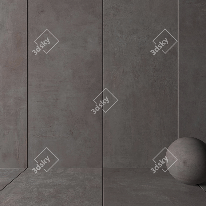 Atlas Boost Gray Wall Tiles 3D model image 2