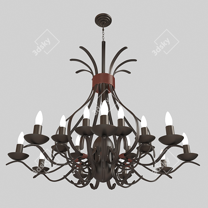 Industrial Loft Pendant Lamp 3D model image 1