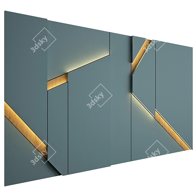 Versatile Wall Panel 34 3D model image 2