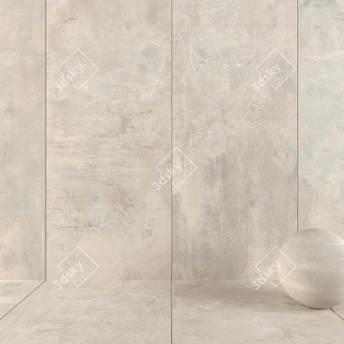 Boost White Wall Tiles: 4K UHD Multi-Texture 3D model image 1