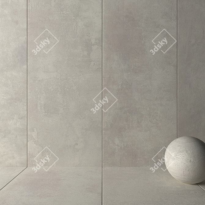 Title: ATLAS RAW White Wall Tiles 3D model image 2