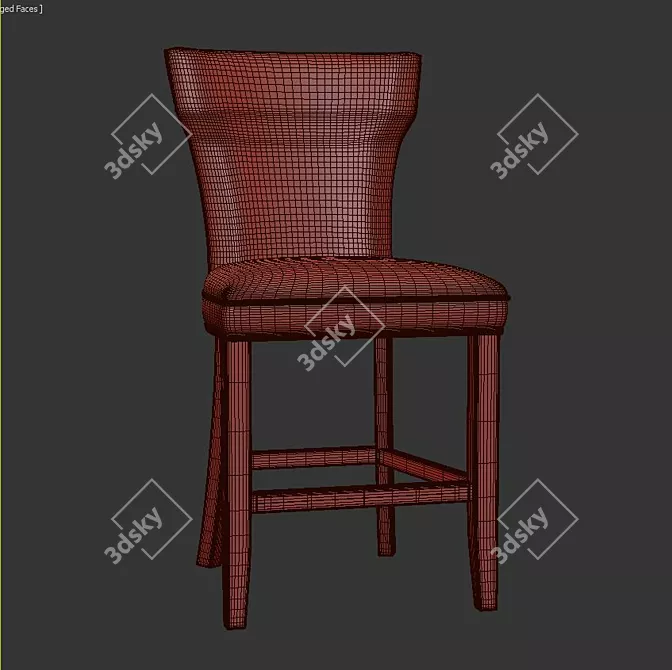 Elevate Your Experience: Modern Bar Stool 3D model image 3