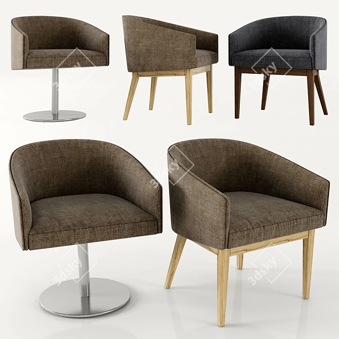 Accento Albert PCL Chair 3D model image 1