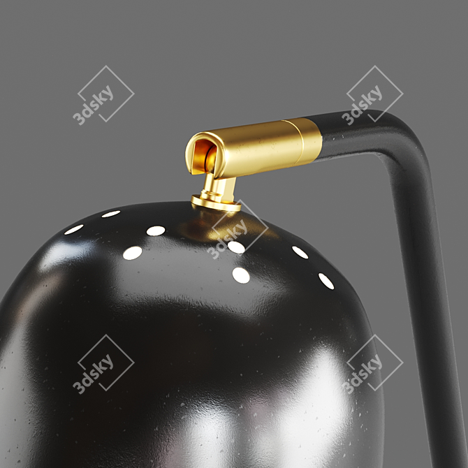 Sleek Giraffe Floor Lamp 3D model image 2