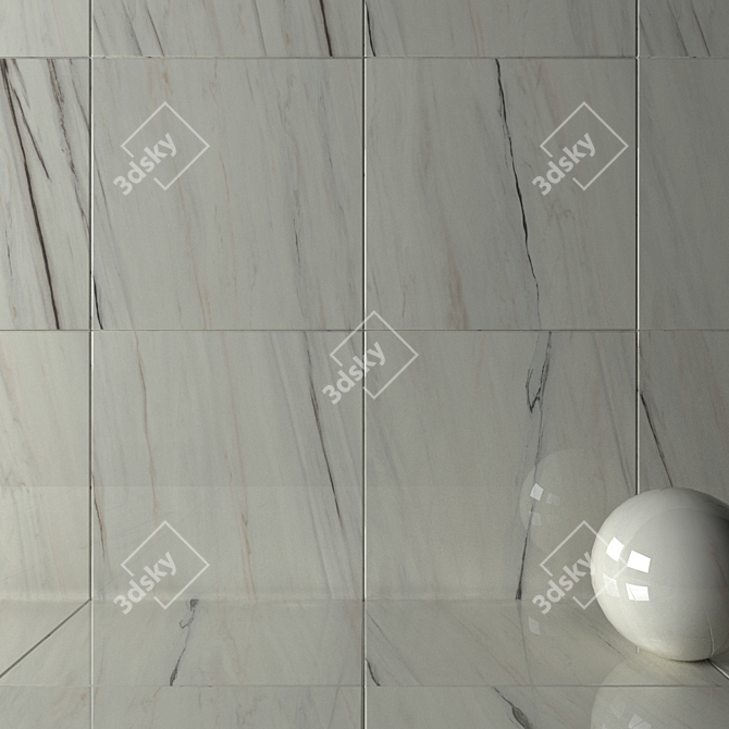 4K Dream Bianco Wall Tiles 3D model image 2