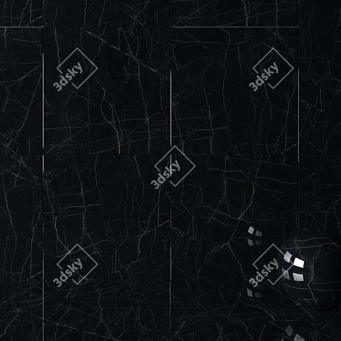 Marvel Dream Black Wall Tiles 3D model image 2