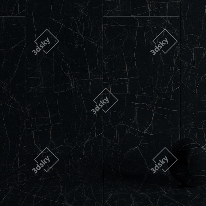 Marvel Dream Black Wall Tiles 3D model image 3