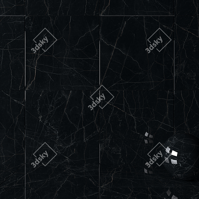 Marvel Dream Black Wall Tiles 3D model image 2