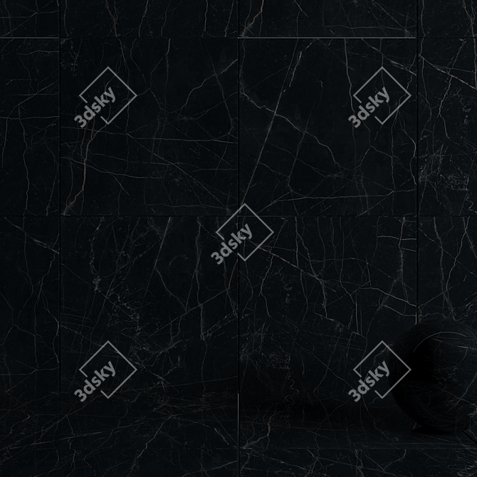 Marvel Dream Black Wall Tiles 3D model image 3