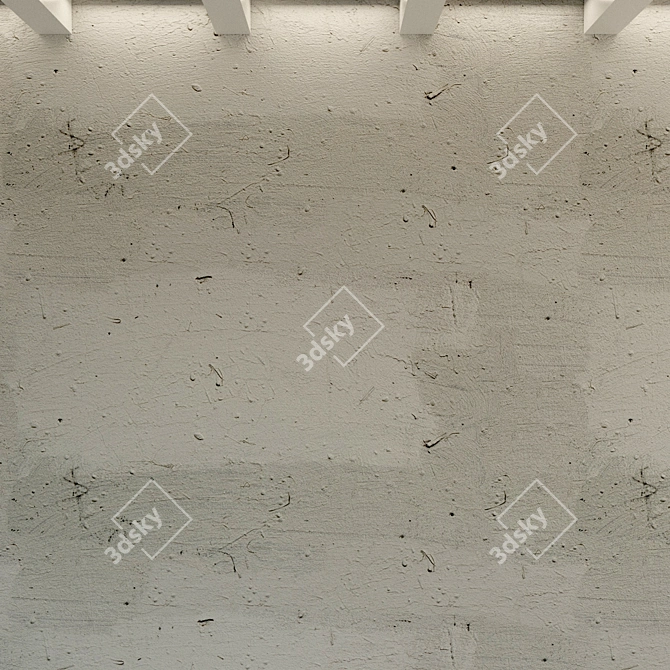 Title: Vintage Loft Concrete Wall 3D model image 3