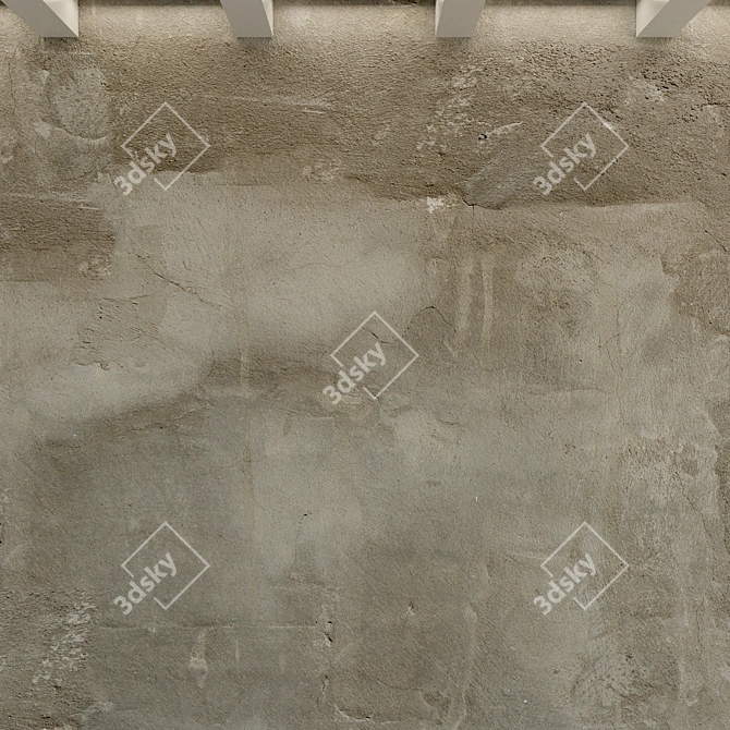 Title: Vintage Concrete Wall Texture 3D model image 3