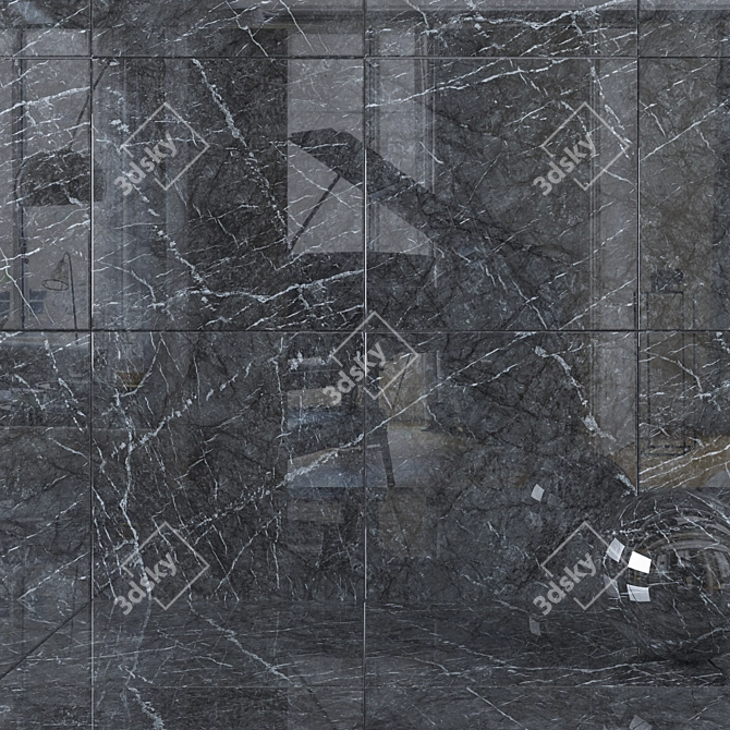 MARVEL Grigio Intenso Wall Tiles 3D model image 1