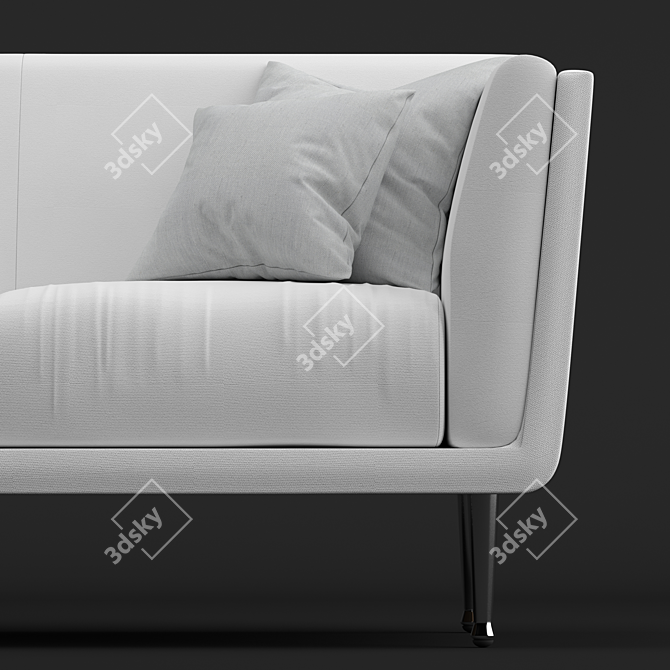 Stylish and Modern Goetz Sofa 3D model image 2