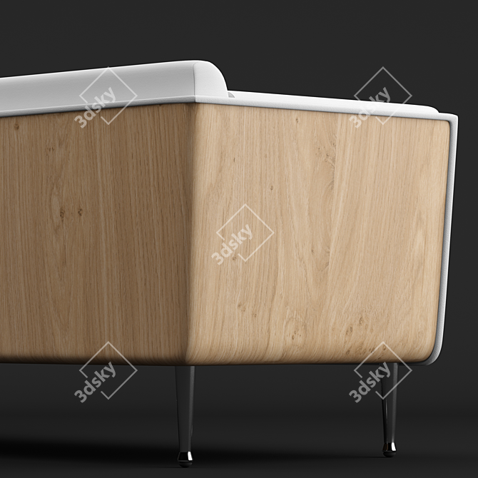 Stylish and Modern Goetz Sofa 3D model image 3