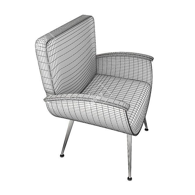 Sleek Ekom Light Chair - Modern Design, Texture Overlay, Vray Render 3D model image 2