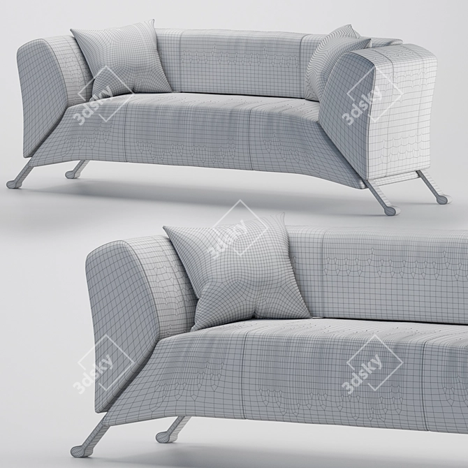 Luxurious REDSOFA - Sleek and Stylish Comfort 3D model image 3