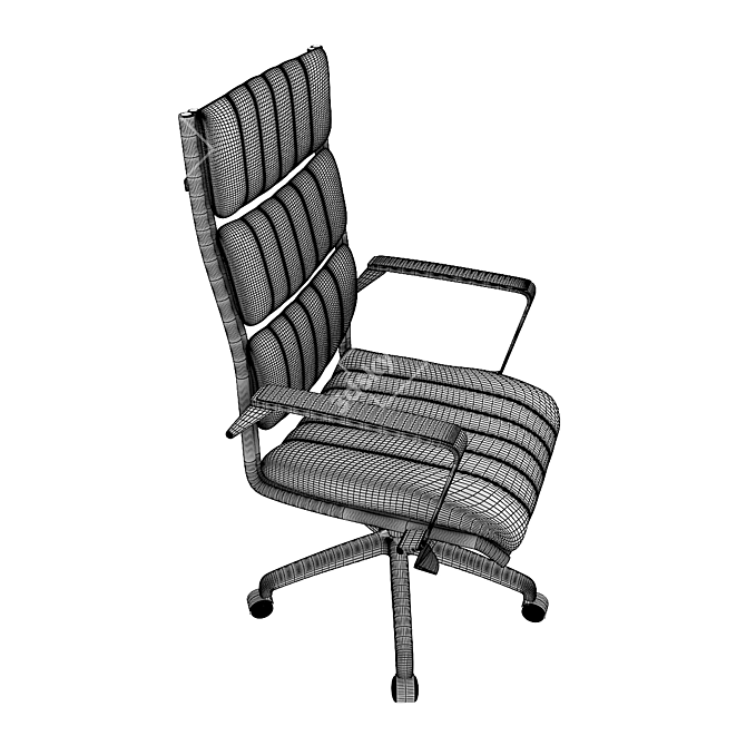 ErgoMax Executive Office Chair 3D model image 2