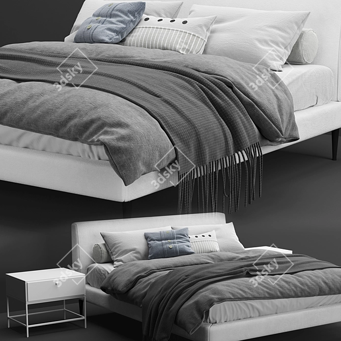 Boconcept Arlington Bed - Sleek and Modern 3D model image 2