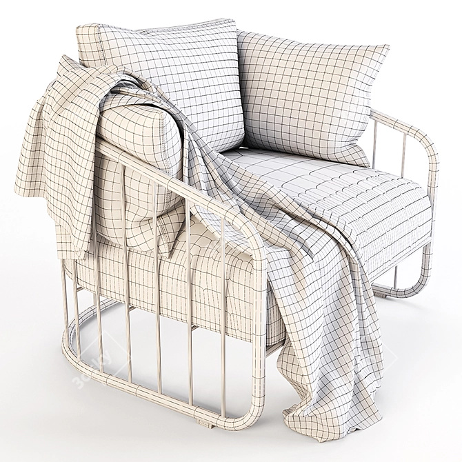 FormItalia Charleston ArmChair: Elegant Italian Design 3D model image 3