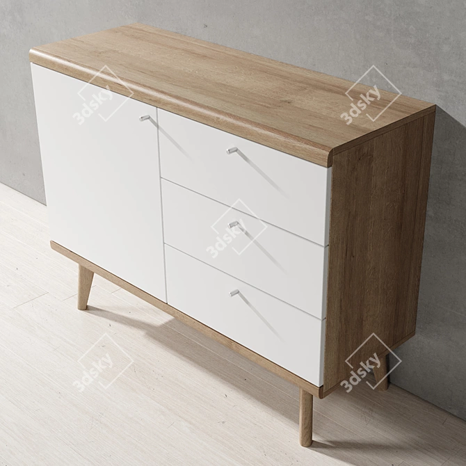 Primo Piaski Sideboard 107 - Stylish and Functional 3D model image 2