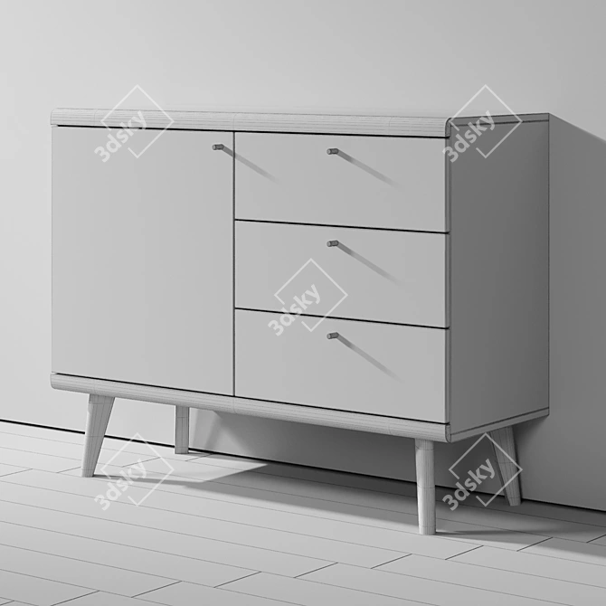 Primo Piaski Sideboard 107 - Stylish and Functional 3D model image 3