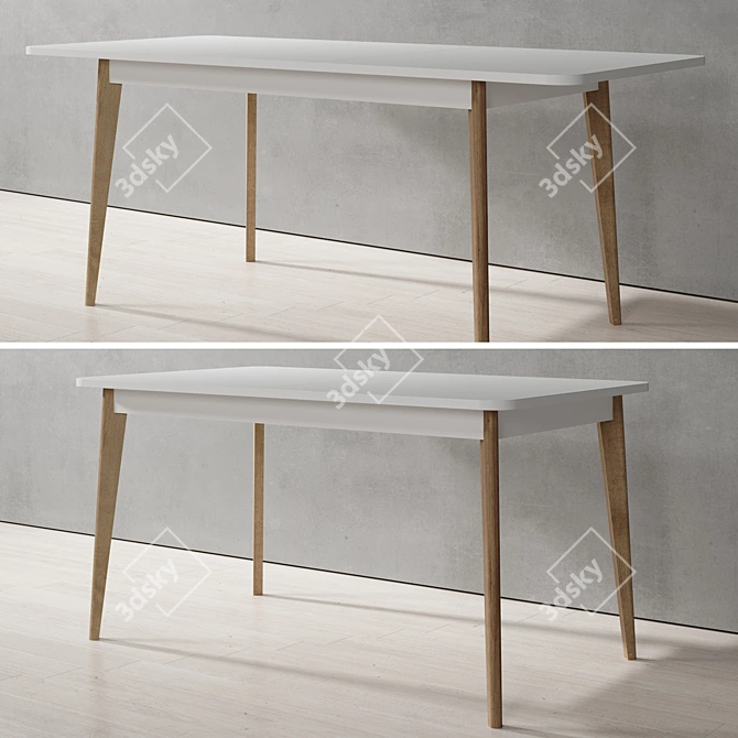 Primo Piaski Extendable Table 3D model image 1