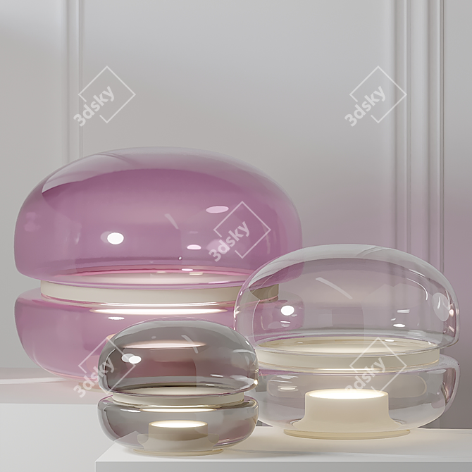 Brokis Macaron Table Lamps: Stylish Illumination in 3 Sizes 3D model image 2